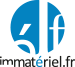 Logo immatériel bleu